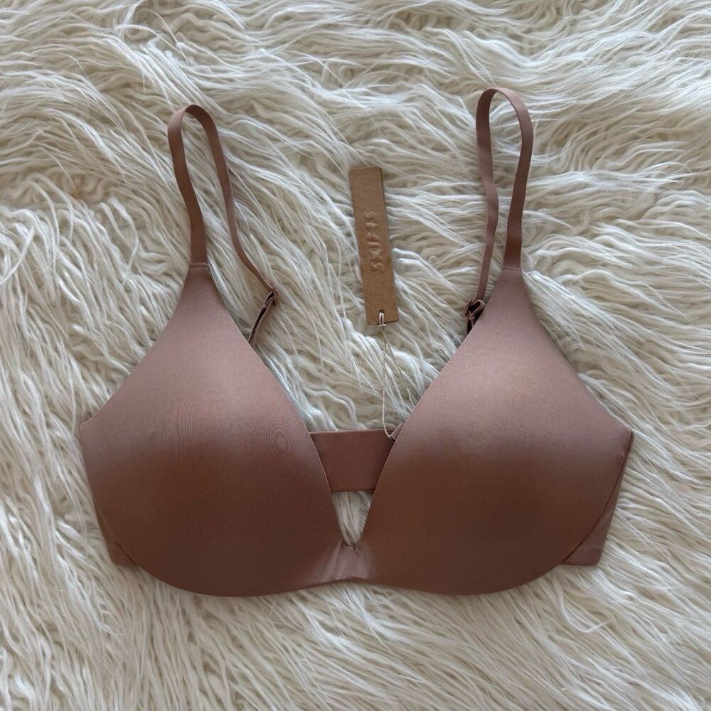 Skims Wireless Super Push up Bra Sienna Size 32D